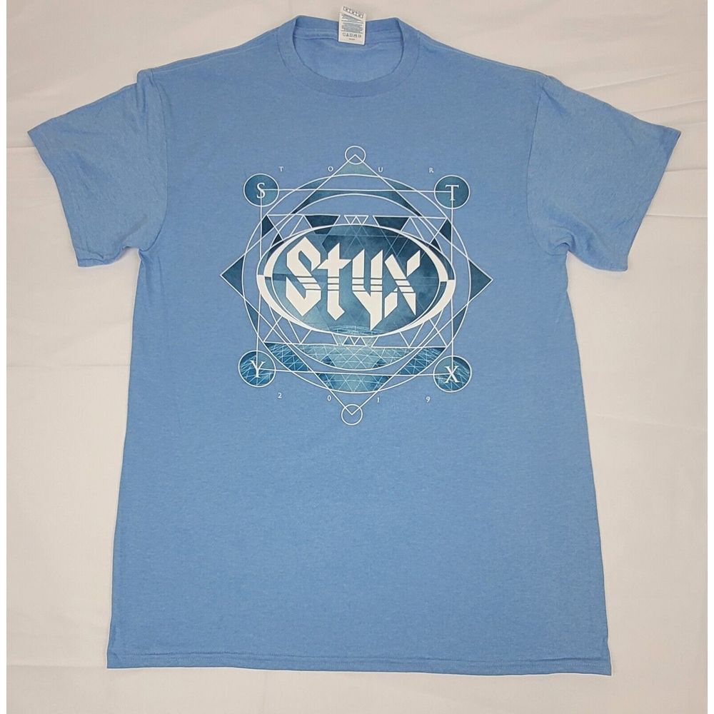 Styx‎ Band T-Shirt Mens Medium. 2019 Renegade World Tour. Double-sided Deadstock